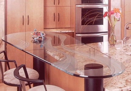 Glass :A relatively new option in countertops Glass :A relatively new option in countertops