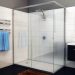 semi frameless shower screen
