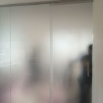 Acid Etched Glass Partition