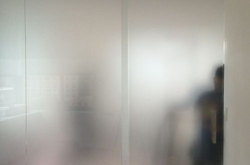 Acid Etched Glass Partition