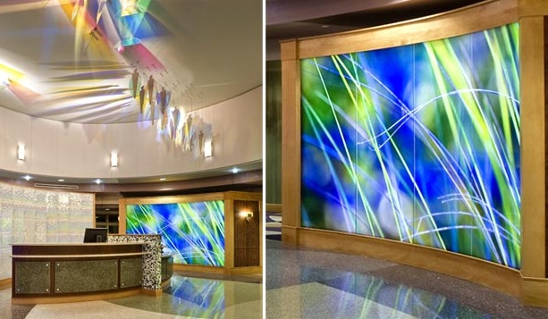 Glass Feature Wall