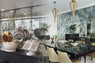 antique mirror glass