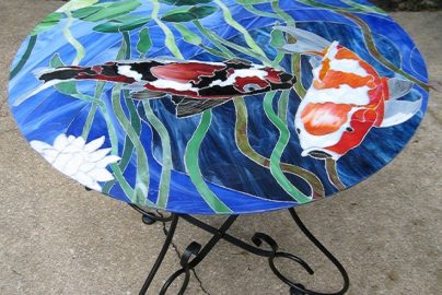 stained glass furniture