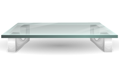 Glass table-top