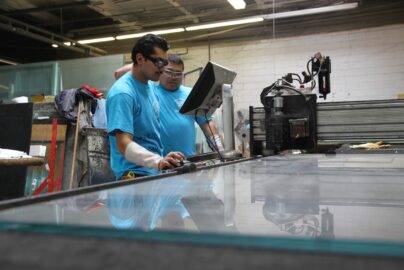 CNC cutting by Bear Glass