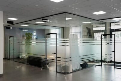 sandblasted glass