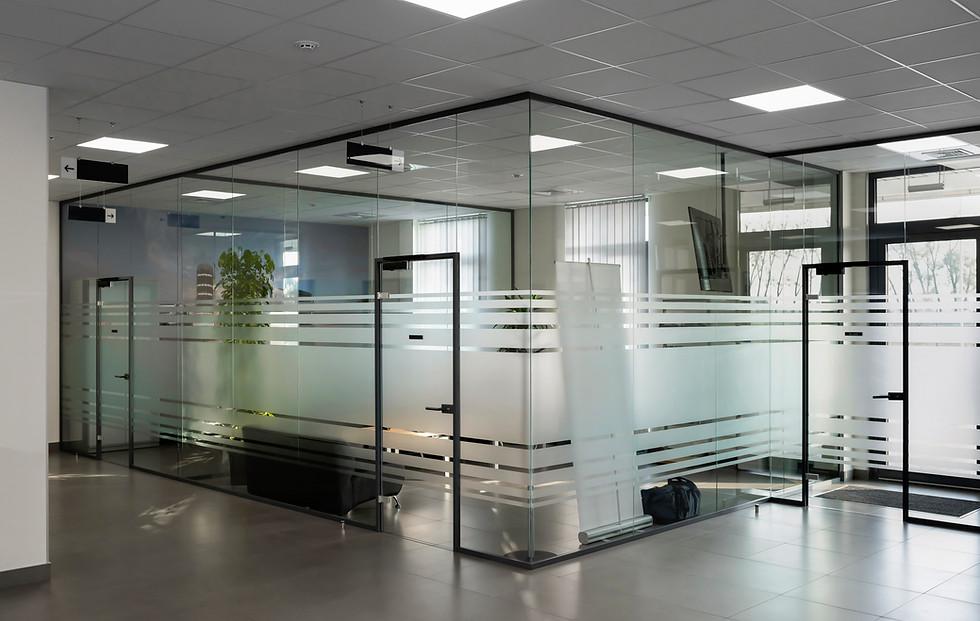 sandblasted glass