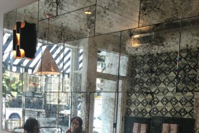 antiqued mirror