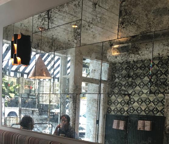 antiqued mirror