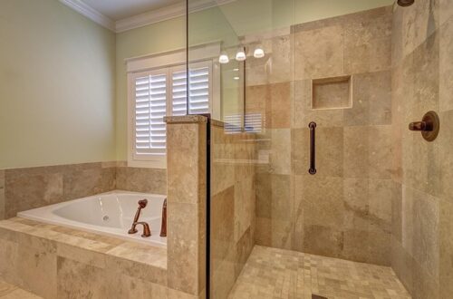 bathroom, tile, house, faucet, architecture, indoors, residential, interior, bath, contemporary, brown house, brown bathroom, brown interior, bathroom, bathroom, bathroom, bathroom, bathroom
