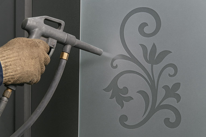 glass sandblast