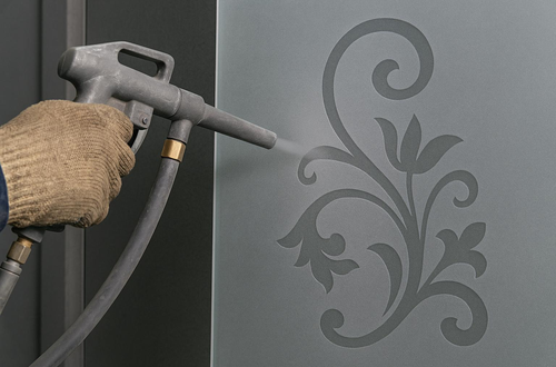 glass sandblast